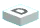 Tile 1 x 1 printed with letter ''D'' in White
