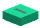 Tile 1 x 1 printed with letter ''I'' in Green, Jade