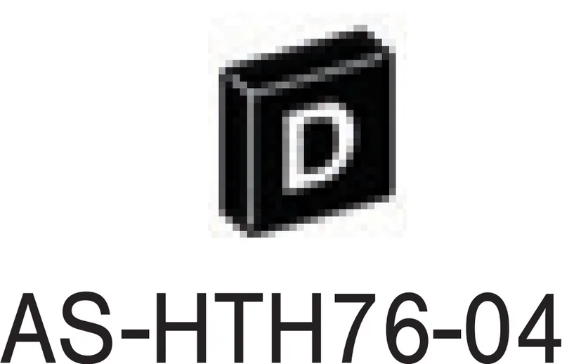 Tile 1 x 1 printed with letter ''D'' in Black