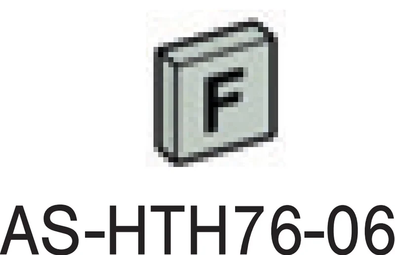 Tile 1 x 1 printed with letter ''F''