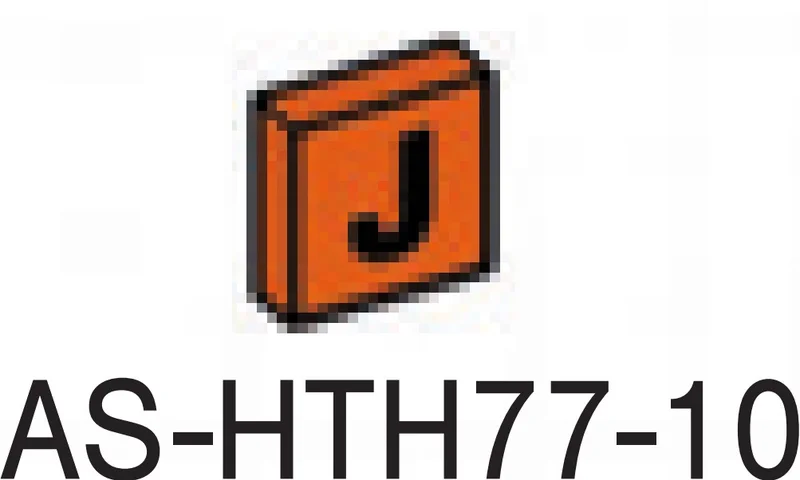 Tile 1 x 1 printed with letter ''J''