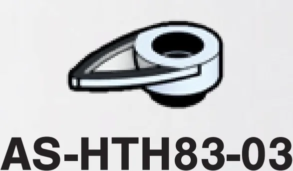 Plate 1 x 1 round with hole and pointed blade, printed detail
