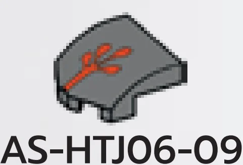 Wedge 2 x 2 Curved Slope with red detail in Gray, Dark (Flake)