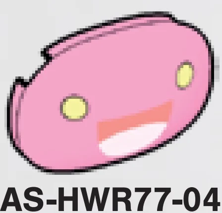 Creature, Pokemon: Hoppip face on Brick 2 x 1 x 3 round dome in Pink, Rose