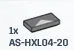 Tile 1 x 2 w/ Printed Light Gray Triangle