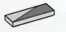 Tile 1 x 3 w/ Printed Half Dark Gray Right