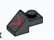 Slope 45 1 x 1 with 1 x 1 Plate - W/ Right Red Triangle