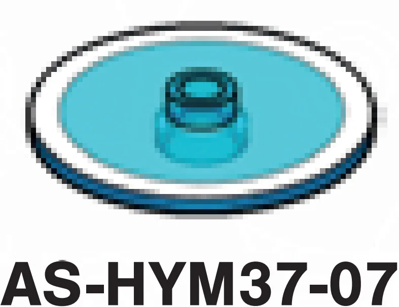 Plate 3 x 3 round w/ one stud & circular groove, whilte border in Blue, Medium (Translucent)