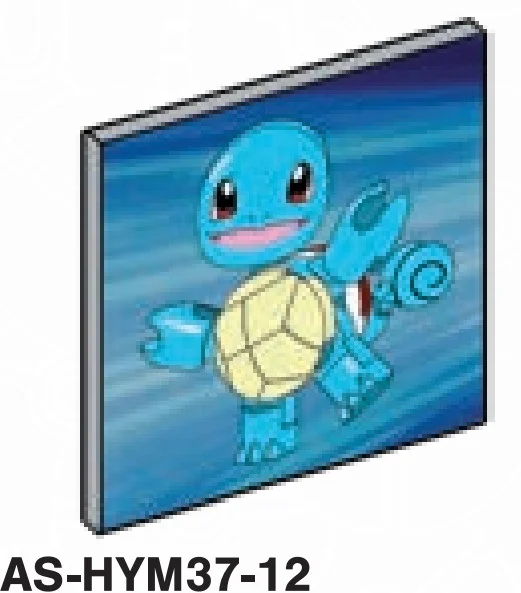 Tile 5 x 5 with lenticular Squirtle image in Gray, Dull