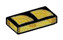 Tile 1 x 2 paired cushion, black outline pattern in Multicolored