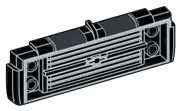 car front with 1 x 2 studs on the far sides and 4 anti studs on the back (’83 Chevy Silverado front) in Multicolored