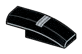 1 x 3 curved slope, with left side curved, 3 silver stripes pattern in Multicolored