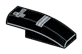 1 x 3 curved slope, with left side curved, 3 silver stripes SILVERADO 20 pattern in Multicolored