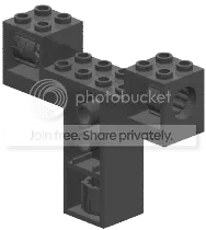 Lock joint, T-Frame 2 x 6 x 7 with black sockets