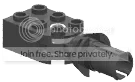 Lock joint 2 x 3 black with black axle