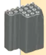 Wall 4 x 5 x 6 rock without corner, dark gray in Gray, Charcoal