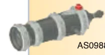 Weapon, Launcher: cannon, large, iron fittings in Brown, Dark