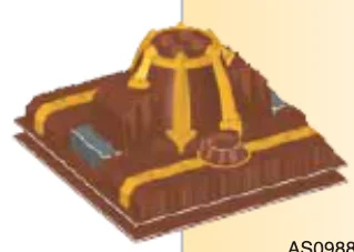 Fixture: pedestal with cradle for Dragon Krystal on 8 x 8 base