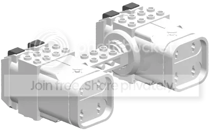 Weapon, Missile: launcher x 8, camo white on paired ball-joints in White (Camo)