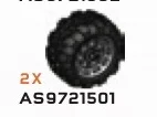 Wheel, Mini Warthog, wheel Type 2