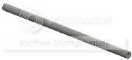 Connector: rubber tubing 3.000'' in Orange, Reddish (Translucent)