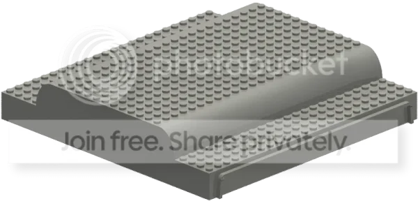 Baseplate 24 x 25, bucket lid in Sand, Desert