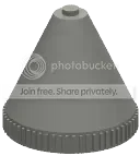 Cone 4.5 x 3.67 x 4.5 in Clear (Translucent)