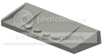 Plate 3 x 8 airfoil in Yellow