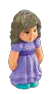 Figure, Accessory: doll, blond hair with lavender dress in Multicolored