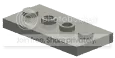 Plate 2 x 4 with 4 studs in Gray, Medium (Metallic)