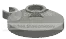 Fixture: radar dish small with vertical clip in Gray, Dark (Metallic)