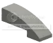 Slope brick 33 1 x 3 curved slope in Gray, Medium (Metallic)