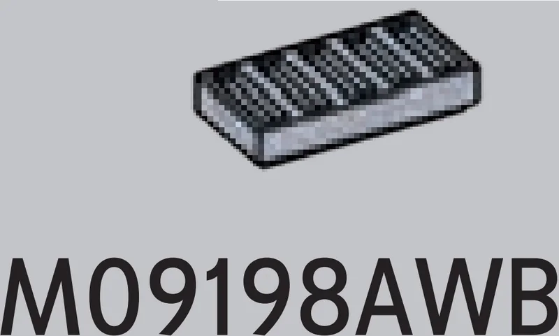 Tile 1 x 2 with lateral notches in Gray, Medium (Metallic)