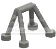 Bar 4 x 2 x 3 rollcage in Silver, Dull