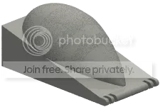 Windscreen 4 x 3 x 8 bubble canopy in Gray, Dark (Translucent)