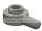 Plate 1 x 1 round with horizontal peg in Silver, Dull