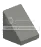 Slope brick 45 1 x 1 in Gray, Medium (Metallic)
