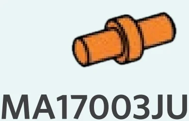 Connector: pin, small in Orange, Smoky