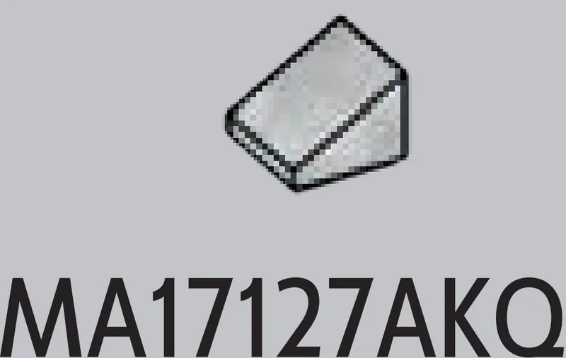 Slope brick 36 1 x 1 in White with Black Marbling (Camo)