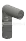 Connector: rod, small, elbow, asymmetrical in Gray, Medium (Metallic)