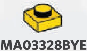 Plate 1 x 1 - Type 04 in Yellow, Lemon