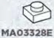 Plate 1 x 1 - Type 04 in White