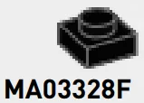 Plate 1 x 1 - Type 04 in Black