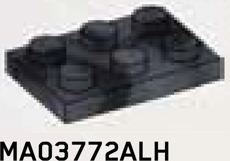 Plate 2 x 3 in Gray, Dark (Camo)