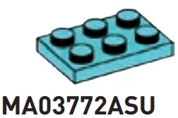 Plate 2 x 3 in Teal