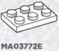 Plate 2 x 3 in White
