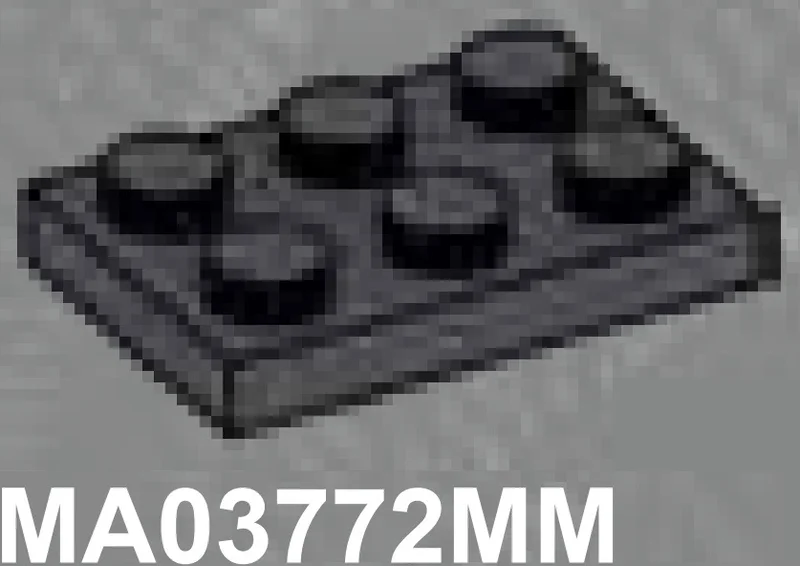 Plate 2 x 3 in Gray, Dark (Metallic)