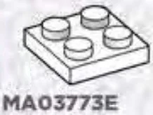 Plate 2 x 2 in White