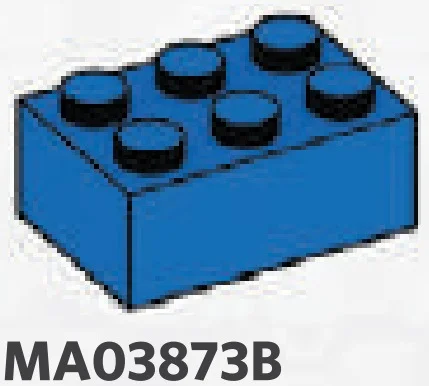 Brick 2 x 3 in Blue