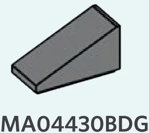 Slope brick 33 1 x 2 in Gray, Dark (Flake)